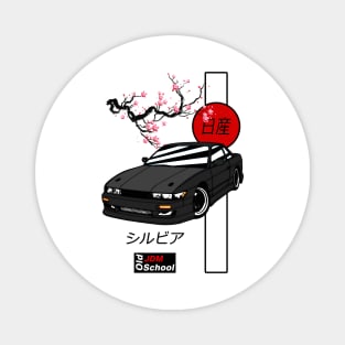 JDM Silvia S13 Black Red Sun Edition Magnet